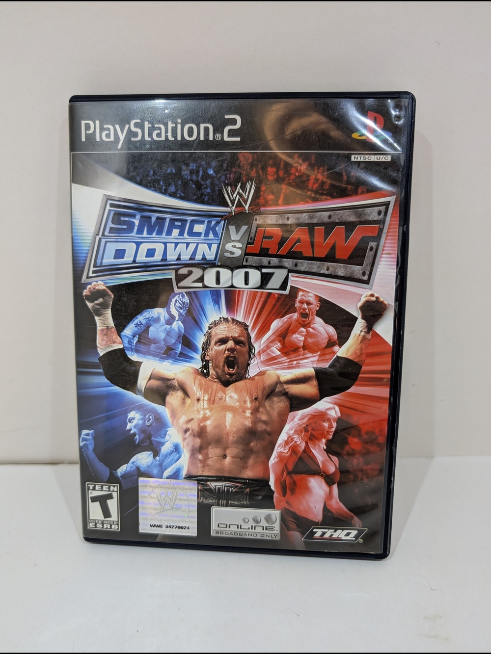 PlayStation 2 WWE SmackDown vs. Raw 2007 Game - Black, Blue, Red